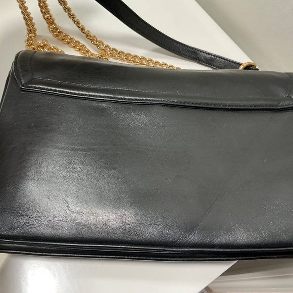 GUCCI RAJAH shoulder cross body black leather bag - Picture 5 of 11